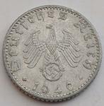 50 Reichspfennig 1940A Nazi Duitsland Oude Munt WO2 Swastika, Verzamelen, Ophalen of Verzenden, Duitsland