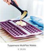 tupperware multiflex wafels oven bakvorm + receptenboek, Ophalen of Verzenden, Nieuw, Wit, Overige typen
