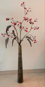 Mooie vaas met 2 Silka takken, Ophalen, Overige materialen, Gebruikt, Overige kleuren