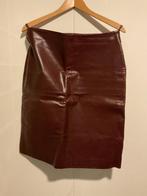 Mooie bordeauxrode leren rok van Only, maat M, Maat 38/40 (M), Ophalen of Verzenden, Knielengte, Gedragen