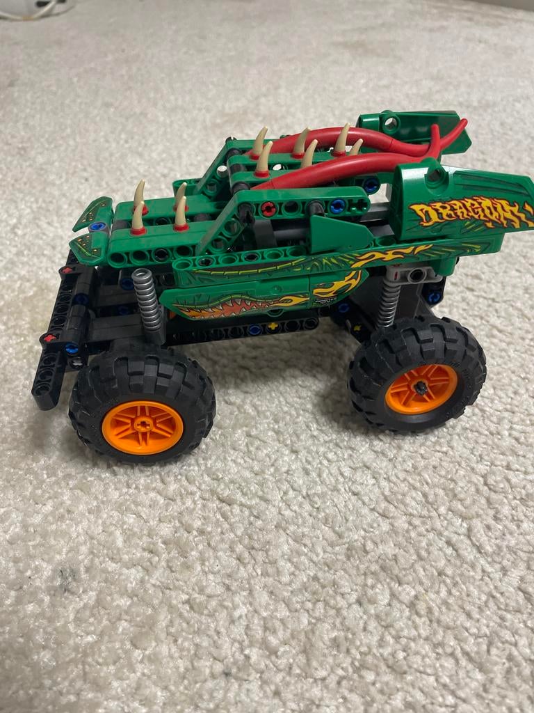 KONINGSDAG OPRUIMING Lego Technic monster truck groen, Ophalen of Verzenden, Zo goed als nieuw