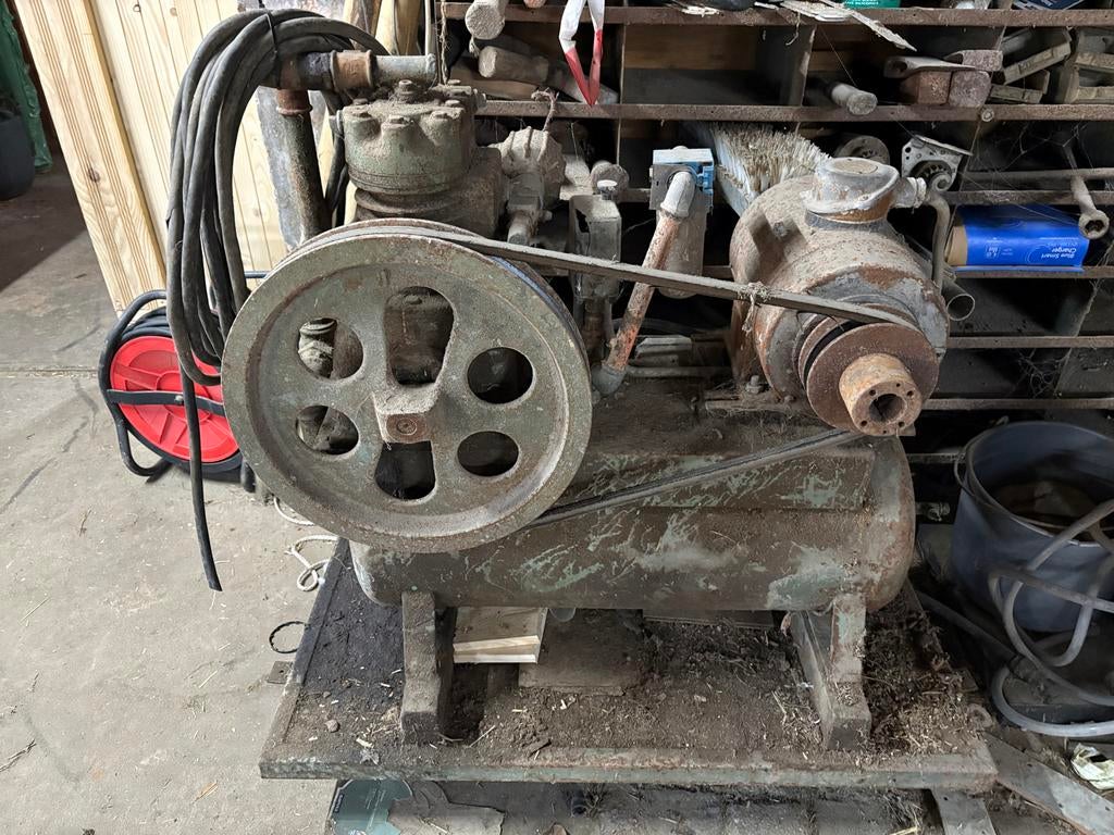 Oude compressor, Ophalen, Gebruikt, 10 bar of meer, 25 tot 100 liter