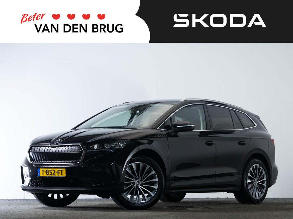 Skoda Enyaq iV 80 204pk | SOH 94% | Trekhaak | Stoelverwarmi, Auto's, Skoda, Gebruikt, 80 kWh, Zwart, Origineel Nederlands
