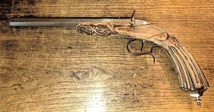 Salon Pistool 6mm anno 1850, Antiek en Kunst, Antiek | Overige Antiek, Ophalen of Verzenden