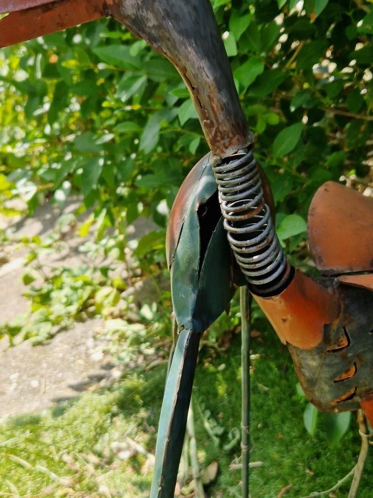 Leuk setje brocante vogels voor tuin decoratie (brocante), Tuin en Terras, Ophalen of Verzenden, Gebruikt