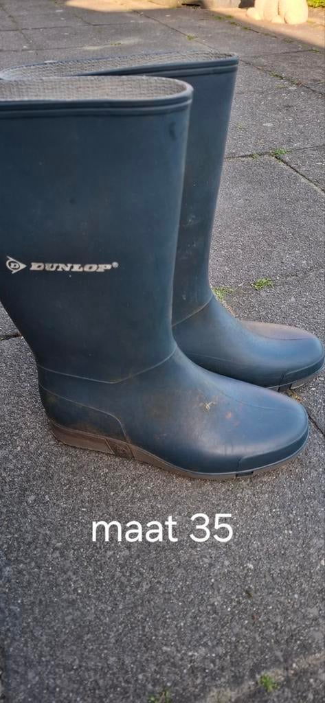 Dunlop regenlaarzen maat 35, Kinderen en Baby's, Kinderkleding | Schoenen en Sokken, Gebruikt, Jongen of Meisje, Ophalen of Verzenden