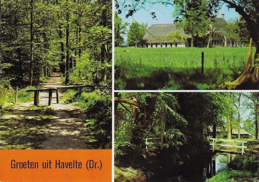 Ch867 ongelopen ansichtkaart groeten uit havelte, Ophalen of Verzenden, 1980 tot heden, Ongelopen