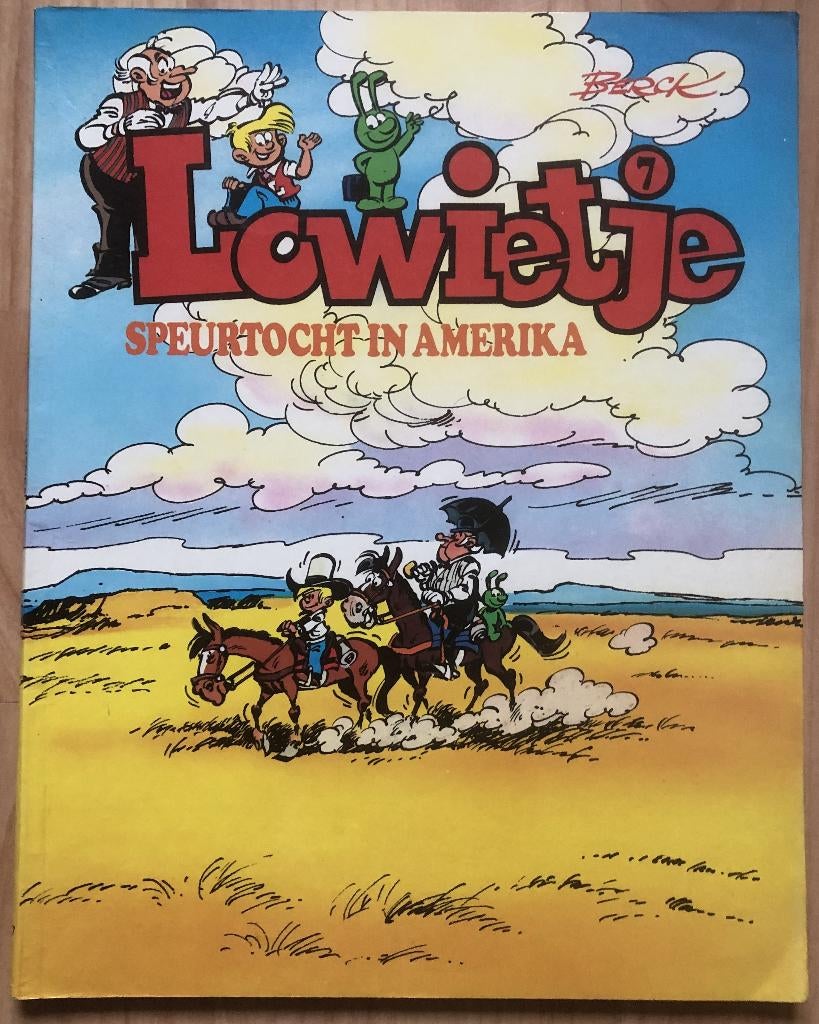 BERCK - LOWIETJE - SPEURTOCHT IN AMERIKA - 1982, Eén stripboek, Ophalen of Verzenden, Zo goed als nieuw