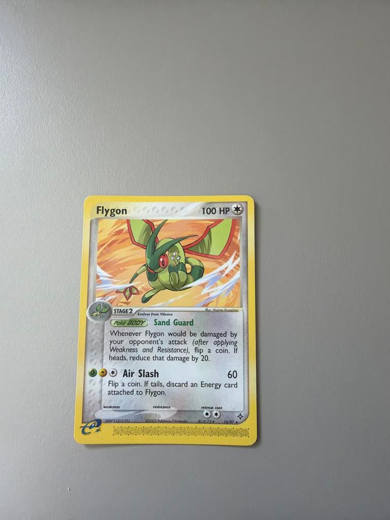 Flygon ex Dragon Pokémon kaart, Ophalen of Verzenden, Gebruikt, Losse kaart, Foil