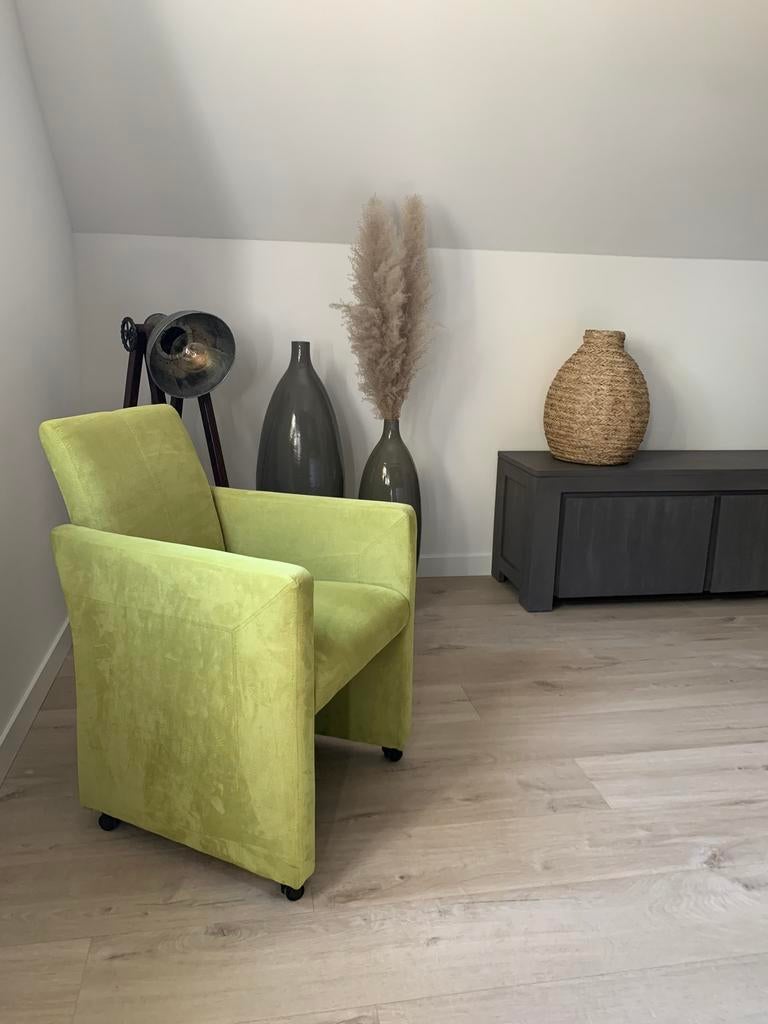 2 Eetkamerfauteuils, Huis en Inrichting, Stoelen, Zo goed als nieuw, Ophalen