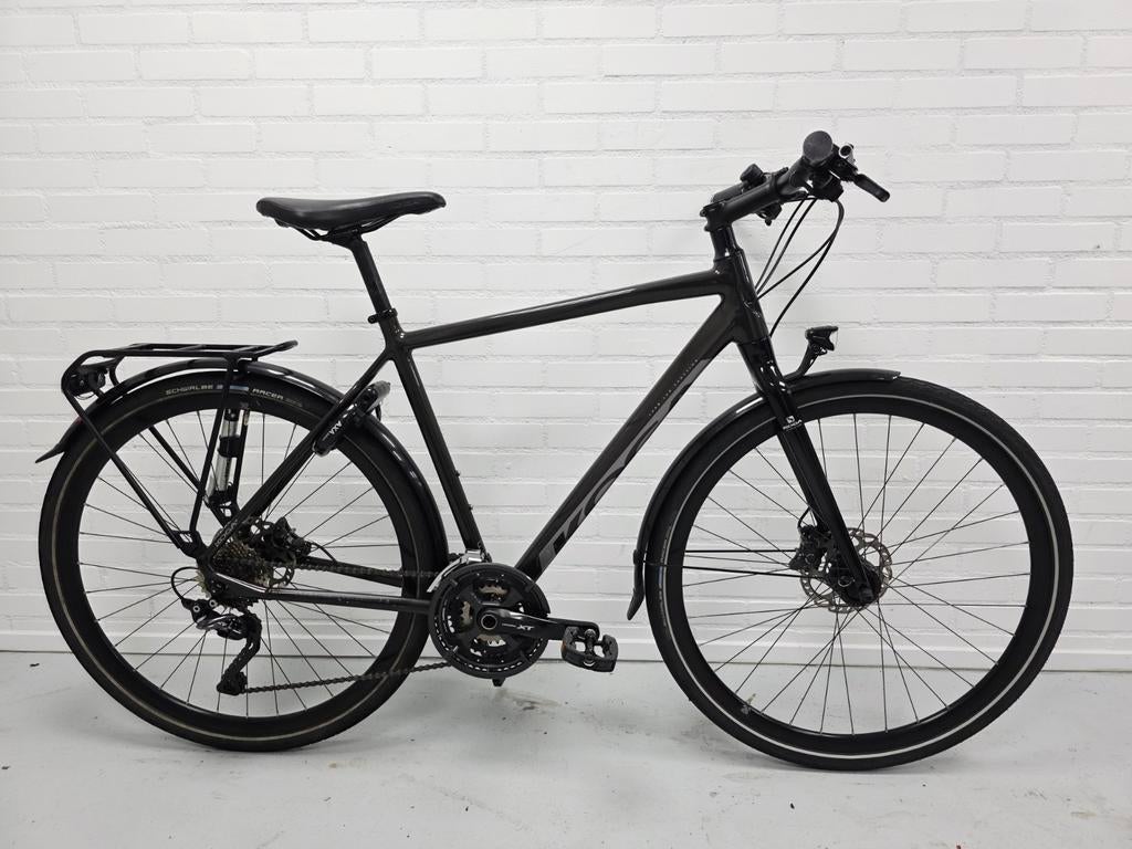 ZGAN Koga F3 7.0 hybride 3x10 Deore XT 54 cm rijklaar, Versnellingen, Zo goed als nieuw, Schijfrem, 53 tot 57 cm