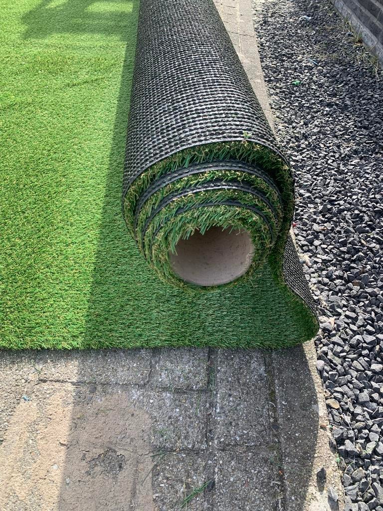 Kunstgras coupon 3,5 x 4 meter, 20 mm dik, Tuin en Terras, Gras en Kunstgras, Ophalen, Kunstgras, Katoenstraat 18/5, Nieuw