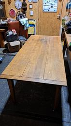 Antieke massief eiken eettafel - 200x90x76 cm, Ophalen