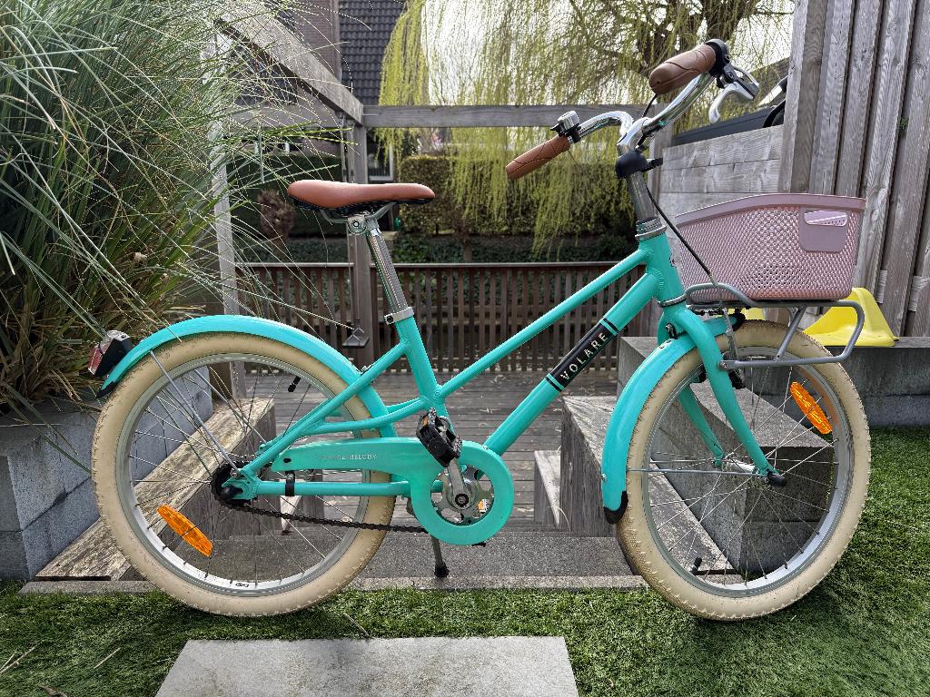 20" Lichtgewicht Volare Melody meisjes aluminium Turquoise, Ophalen, Gebruikt, Volare, Handrem