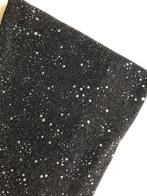 Mode stof - GLITTERENDE zwart stretch- 95 x 165 CM, Hobby en Vrije tijd, Stoffen en Lappen, 120 cm of meer, Zwart, Ophalen of Verzenden