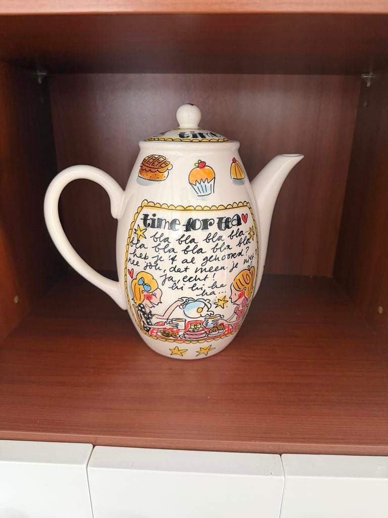 Blond Amsterdam theepot en kop en schotel, Ophalen, Gebruikt, Blond Amsterdam, Kop(pen) en/of Schotel(s)