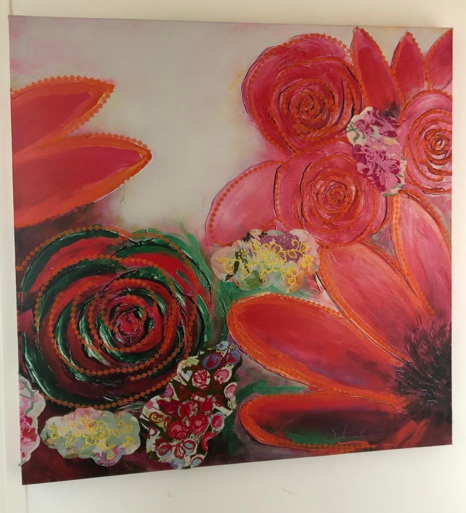 Schilderij Sabine Klein 1m2, Antiek en Kunst, Ophalen