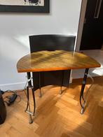 Stijlvolle laptoptafel met  poten van fietsvorken, Computers en Software, Laptoptafels, Ophalen, Gebruikt, In hoogte verstelbaar