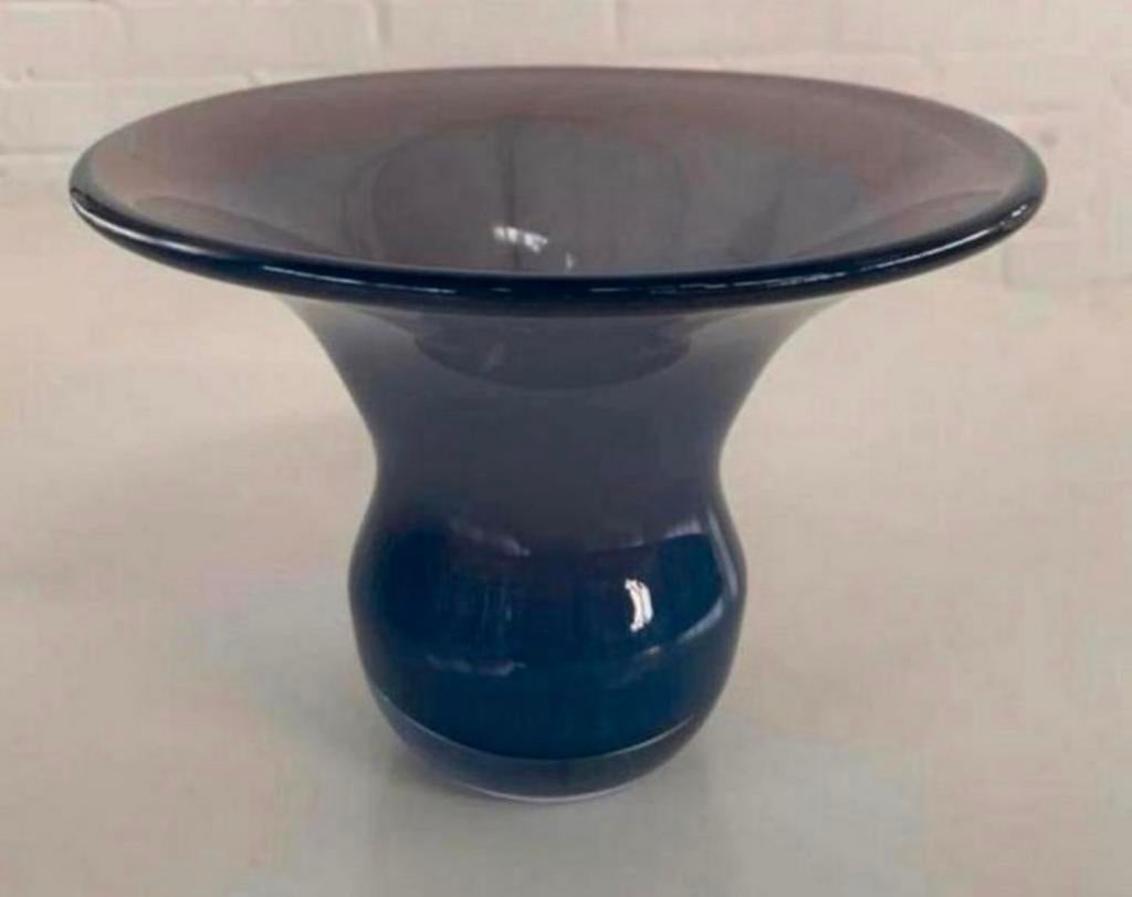 Vaas Jessica Homich Leerdam 2004 Moderne kunst glazen vaas., Ophalen of Verzenden