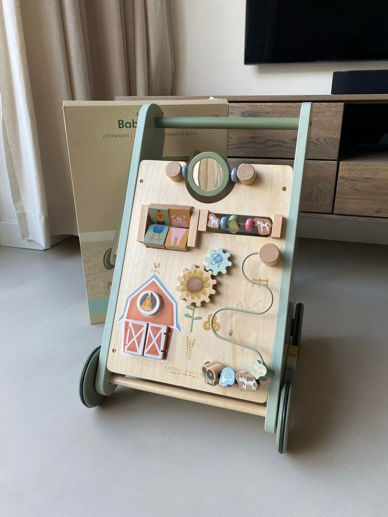 Little Dutch Baby Walker Little Farm, Kinderen en Baby's, Ophalen, Zo goed als nieuw, Overige typen, Met wieltjes