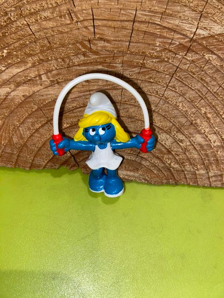Smurfen smurf smurfin met springtouw, Ophalen of Verzenden, Zo goed als nieuw, Verschillende Smurfen