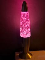 Roze glitter lavalamp, Gebruikt, Ophalen of Verzenden, Glas, Minder dan 50 cm
