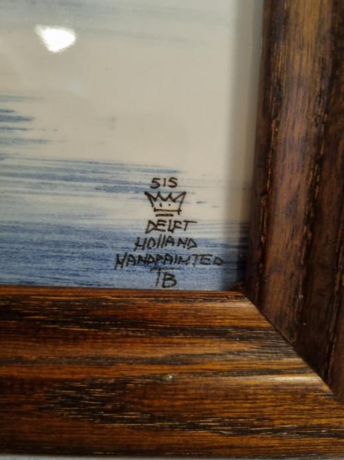 tegelplateau molen met boerderij delft, Antiek en Kunst, Antiek | Wandborden en Tegels, Ophalen of Verzenden