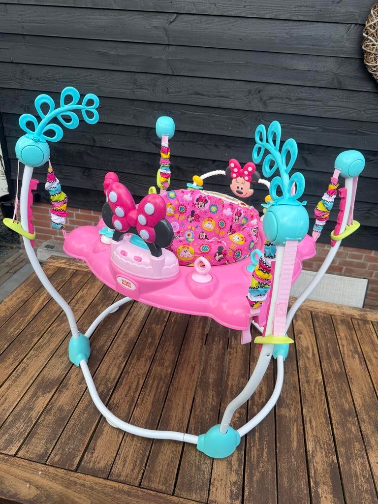 Bright Starts Baby Jumper Minnie Mouse, Ophalen, Zo goed als nieuw, Overige typen, Met licht