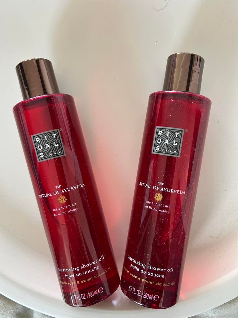 Rituals The Ritual of Ayurveda Doucheolie (2x 200ml), Sieraden, Tassen en Uiterlijk, Uiterlijk | Lichaamsverzorging, Ophalen of Verzenden