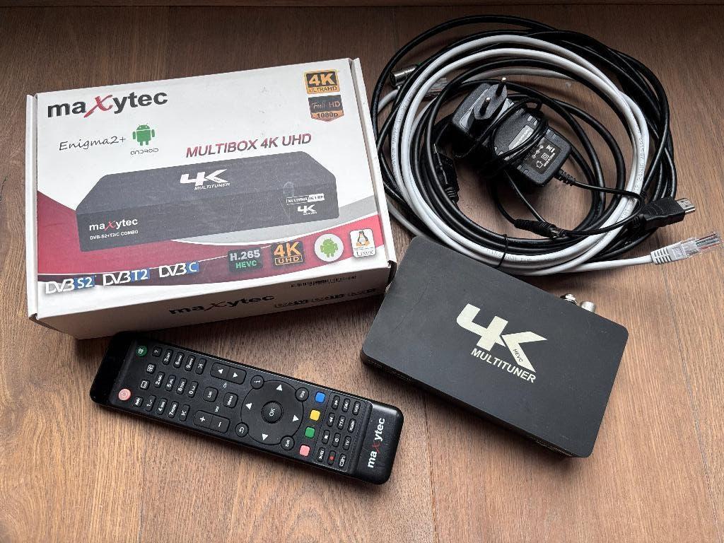 Dreambox - Maxytec Multibox 4K UHD H.265 HEVC, Ophalen of Verzenden, Zo goed als nieuw, Decoder