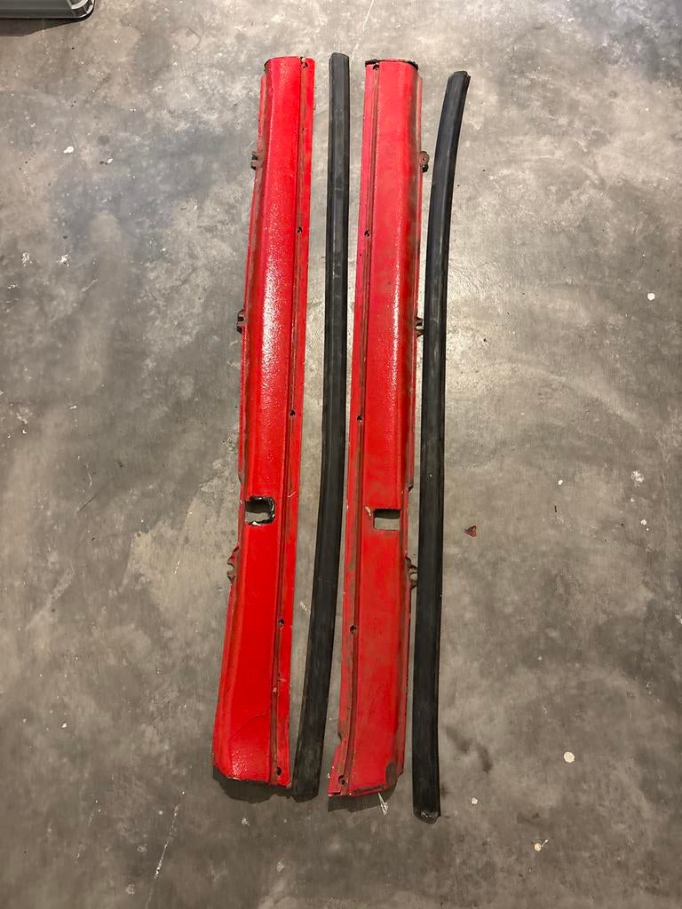 Porsche 911 G model dorpels / side skirts met rubber, Gebruikt, Porsche, Links, Ophalen of Verzenden