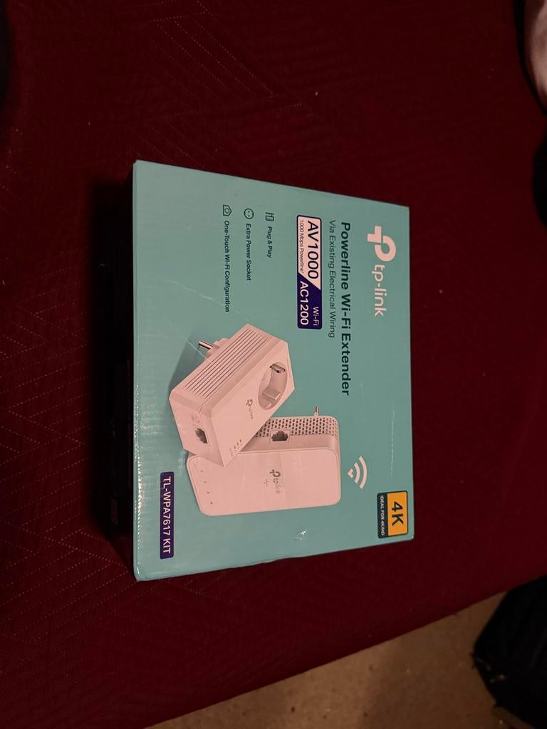 TP-Link AV1000 Powerline Wi-Fi Extender Kit, Computers en Software, WiFi-versterkers, Nieuw, Ophalen of Verzenden