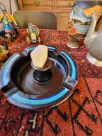 Gouda Plateel Asbak en luciferhouder., Ophalen of Verzenden