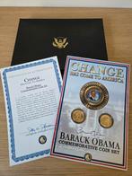 Barack Obama Herdenkingsmunten Set 2008, Postzegels en Munten, Munten | Amerika, Ophalen of Verzenden, Noord-Amerika, Goud