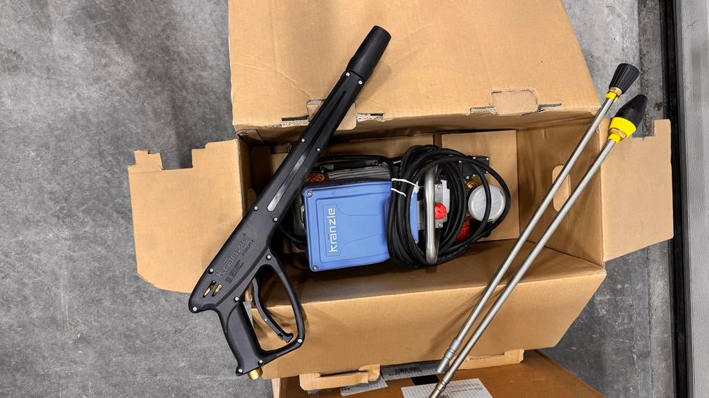 Nieuwe Kranzle HD 10/122TS hogedrukreiniger met toebehoren, Ophalen, Nieuw, Elektrisch