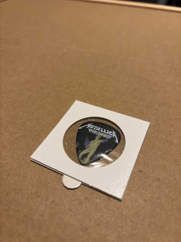 Metallica tour plectrum Gothenburg, Verzamelen, Muziek, Artiesten en Beroemdheden, Ophalen of Verzenden
