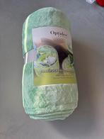 Optidee woondeken met kussensloop - Kiwi groen, Verzenden, Nieuw, Groen, Rechthoekig