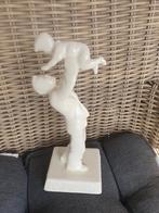 Beeldje van man met kind, wit, Kon. Plazuid Gouda, Ophalen of Verzenden