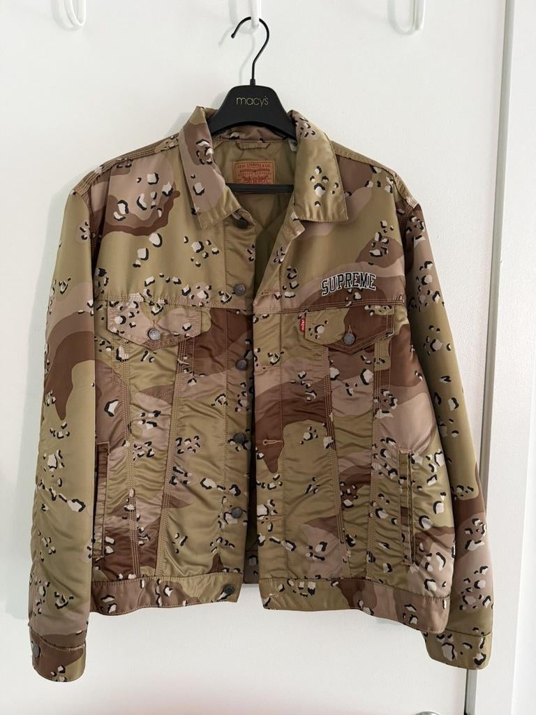 Supreme x Levis Chocolat chip camo, Kleding | Heren, Truien en Vesten, Maat 52/54 (L), Beige, Ophalen of Verzenden, Zo goed als nieuw