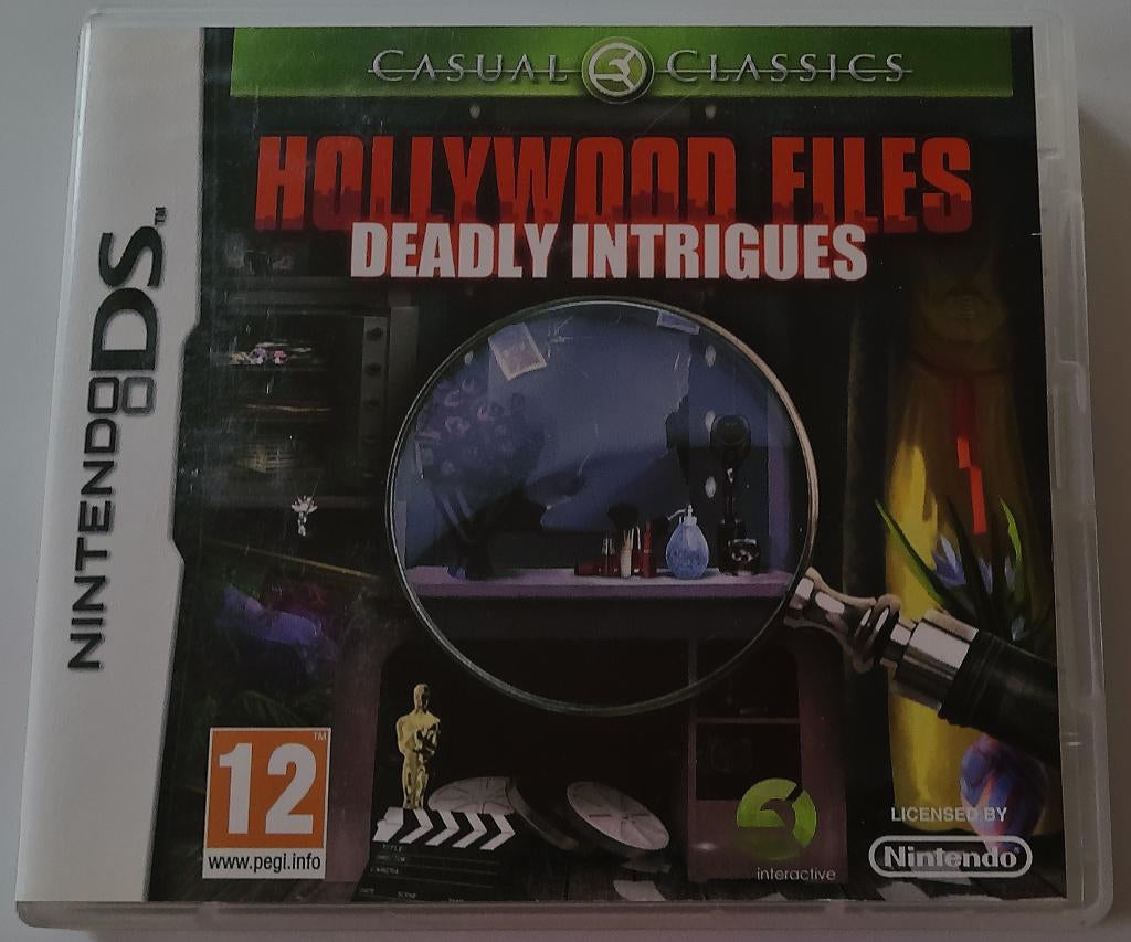 DS Game *** HOLLYWOOD FILES *** Deadly Intrigues, Spelcomputers en Games, Games | Nintendo DS, Puzzel en Educatief, 1 speler, Ophalen of Verzenden