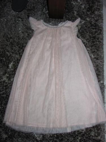 140 ZALM kleurige VOILE FEESTJURK jurk, Kinderen en Baby's, Kinderkleding | Maat 140, Ophalen of Verzenden, Zo goed als nieuw