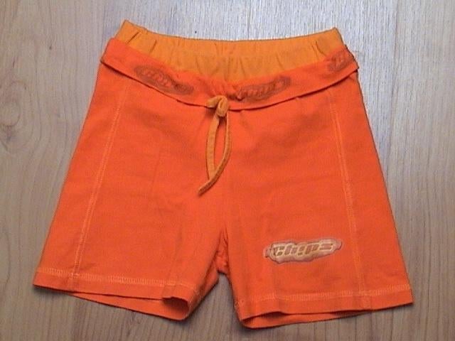 Oranje kort broekje / shortama / pyamabroekje / gymbroekje, Ophalen of Verzenden, Gebruikt, Meisje, Broek