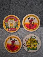 4 Grolsch Carnaval Bierviltjes - Vintage Collectie, Verzamelen, Ophalen of Verzenden, Gebruikt, Viltje(s), Grolsch