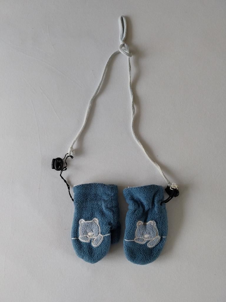 Baby wantjes blauw 0-12 maanden, Kinderen en Baby's, Babykleding | Mutsen, Sjaals en Wanten, Jongetje of Meisje, Wanten, Ophalen of Verzenden