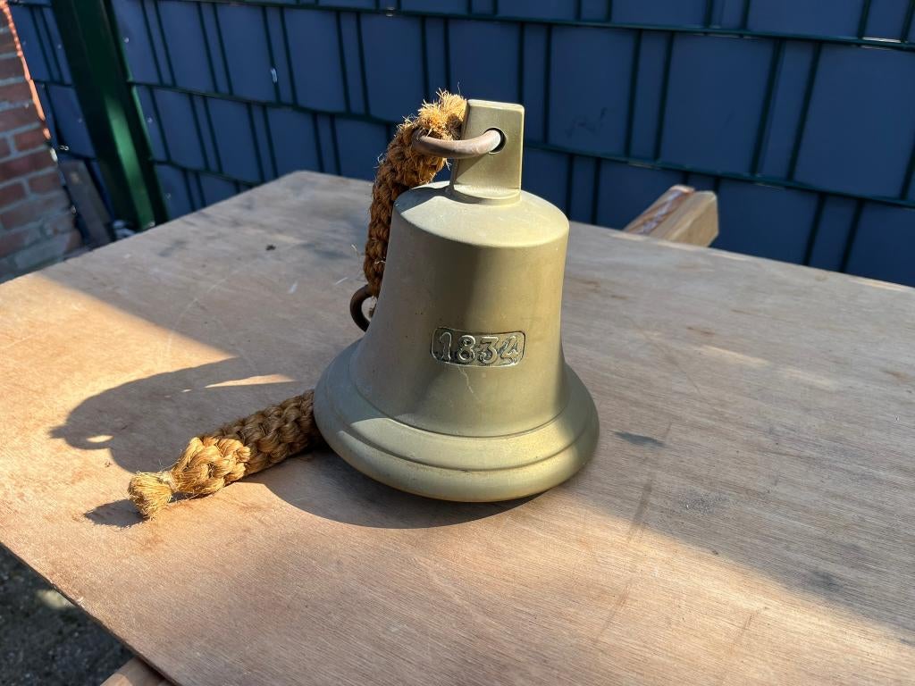 Scheepsbel 1834, Antiek en Kunst, Ophalen of Verzenden, Brons