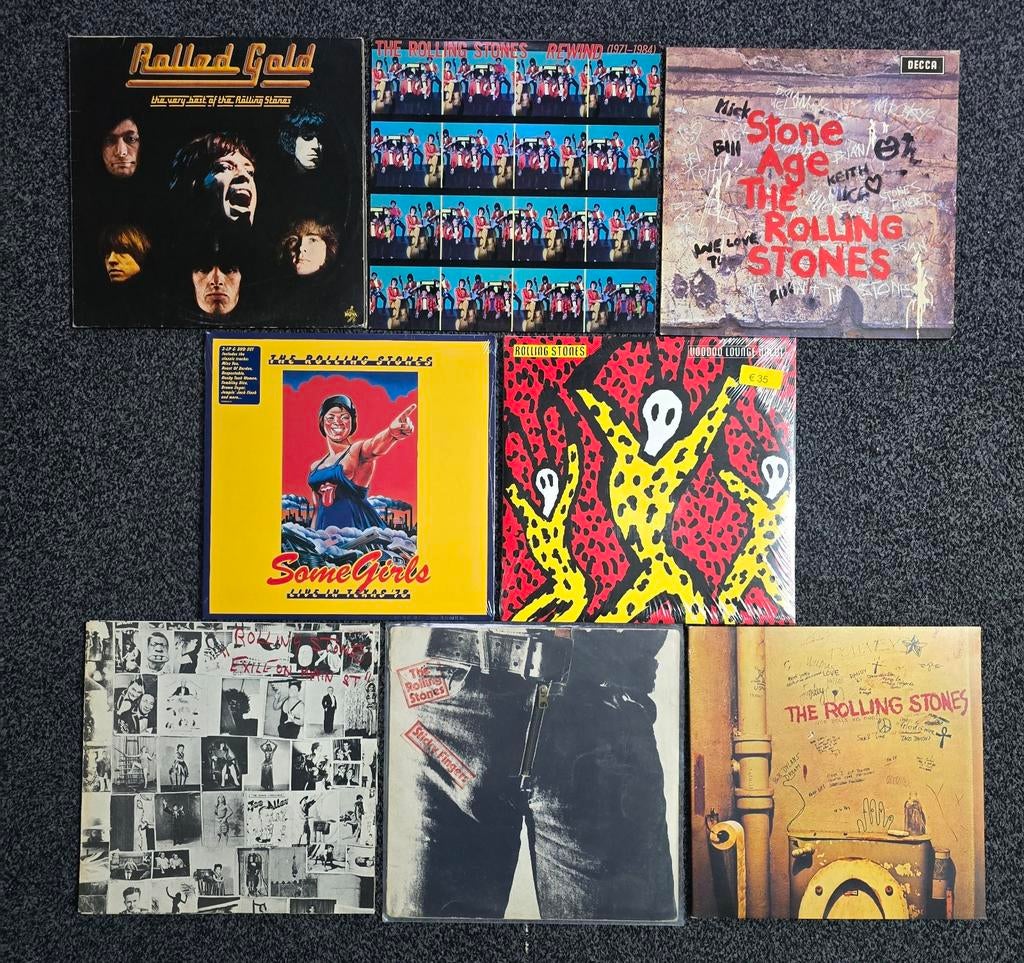 Rolling stones collectie, 8 albums, 13 lp's, Ophalen of Verzenden, Nieuw in verpakking, 12 inch, Poprock