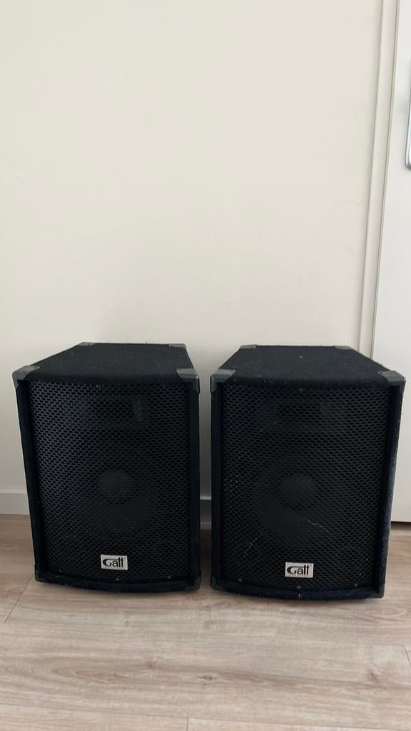 2 speakers GATT P-10H 100 Watt., Ophalen, Gebruikt, Minder dan 500 watt
