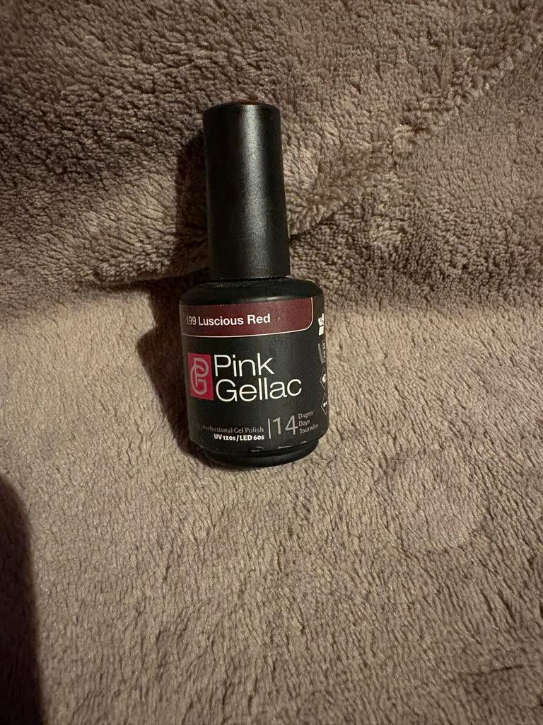 Pink Gellac 199 Luscious Red Gel Nagellak, Verzenden, Nieuw, Rood, Handen en Nagels