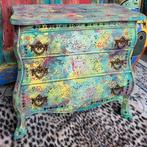Art/Ladekastje/Buikkastje/Kastje/Luipaard/Hippie, Bohemian eclectisch, Bohemian, Eclectisch, 3 of 4 laden
