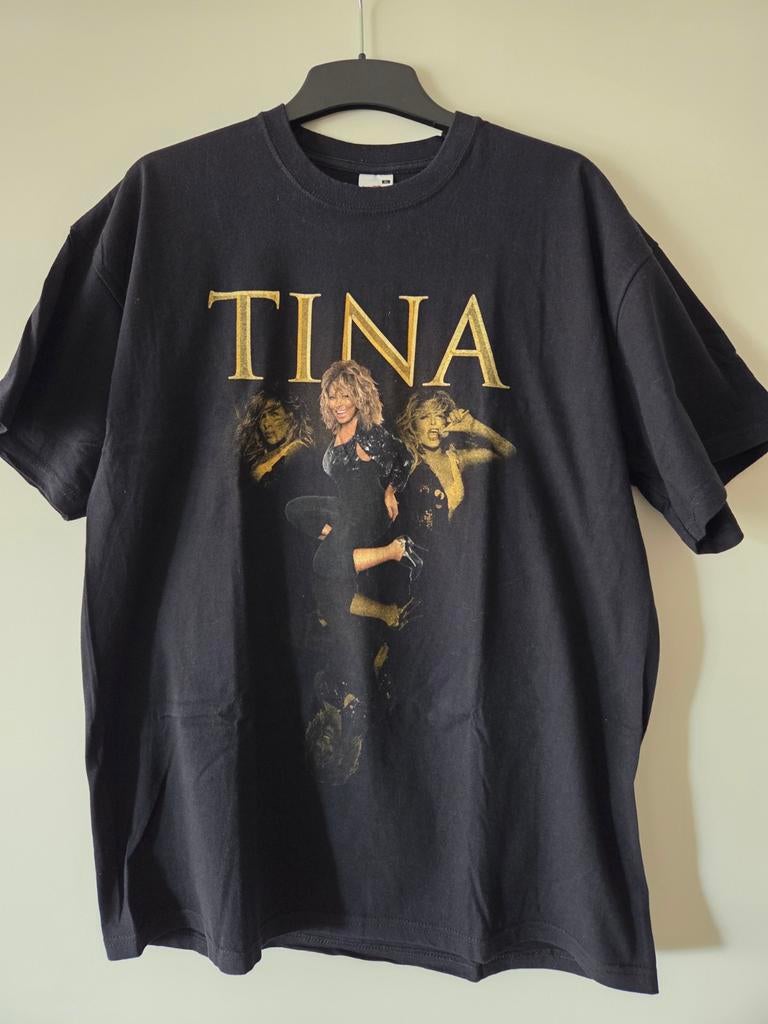 Tina Turner Tour 2009 T-shirt, Ophalen, Nieuw, Maat 56/58 (XL), Zwart